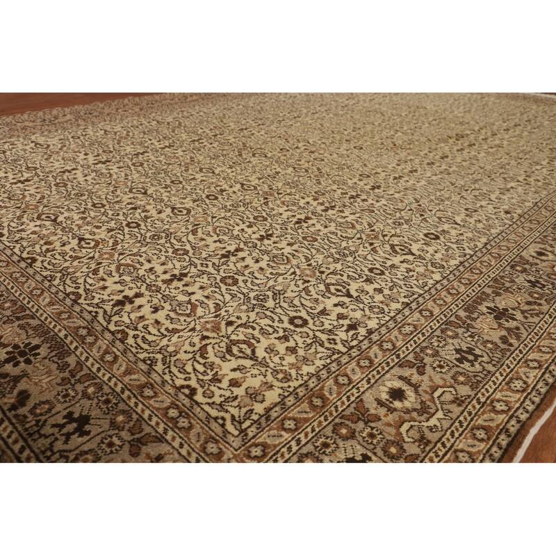 All-Over Anatolian Turkish Vintage Area Rug Hand-Knotted Wool Carpet - 6'7" X 9'10"