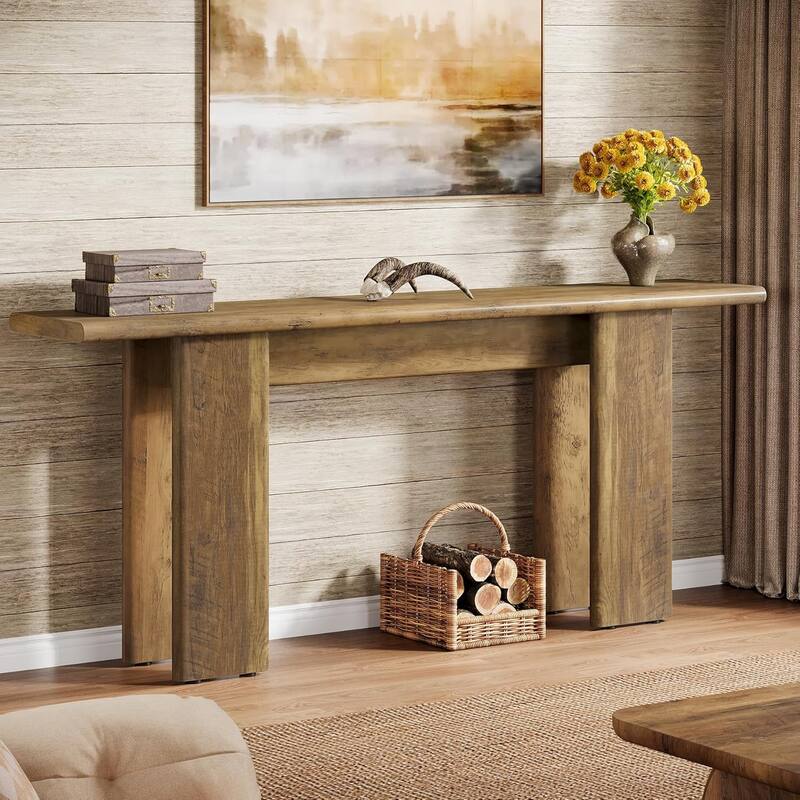 70.87" Extra Long Console Table for Entryway, Farmhouse Sofa Table Behind Couch - 11.81"W x 70.87"L x 31.5"H
