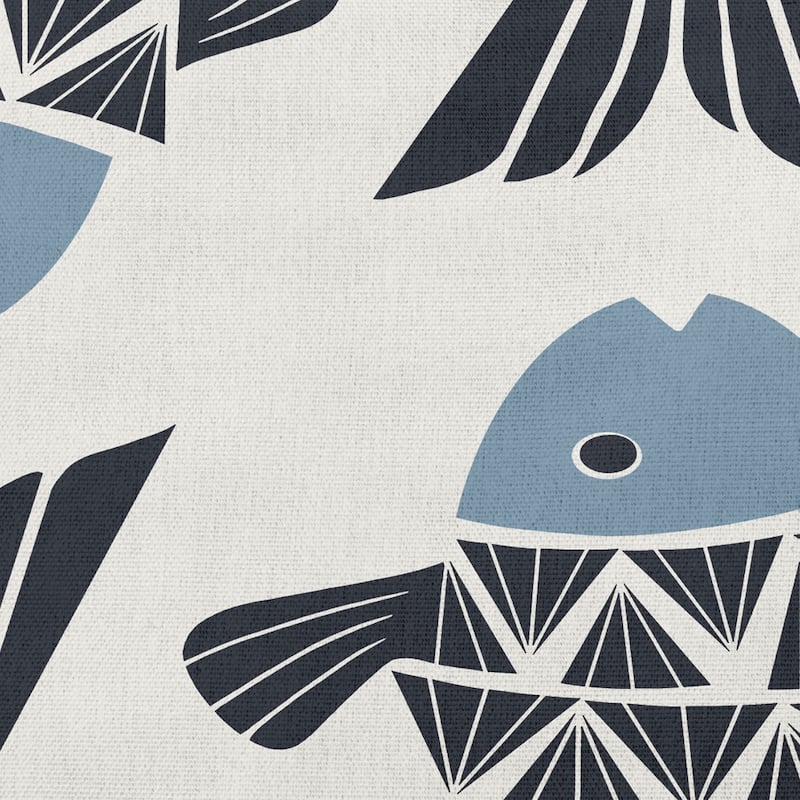 Big Fish Nautical Indoor/Outdoor Throw Pillow