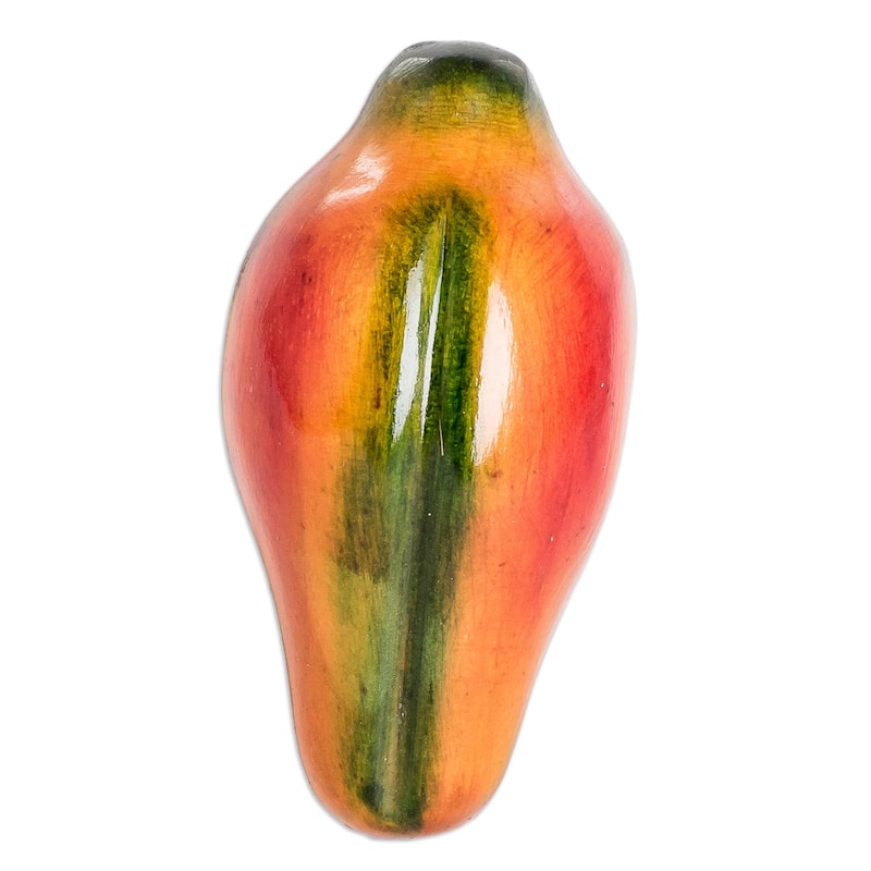 Novica Handmade Natures Papaya Wood Magnet