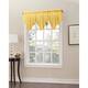 No. 918 Erica Sheer Crush Voile Single Ascot Curtain Valance - 51x24 - Yellow