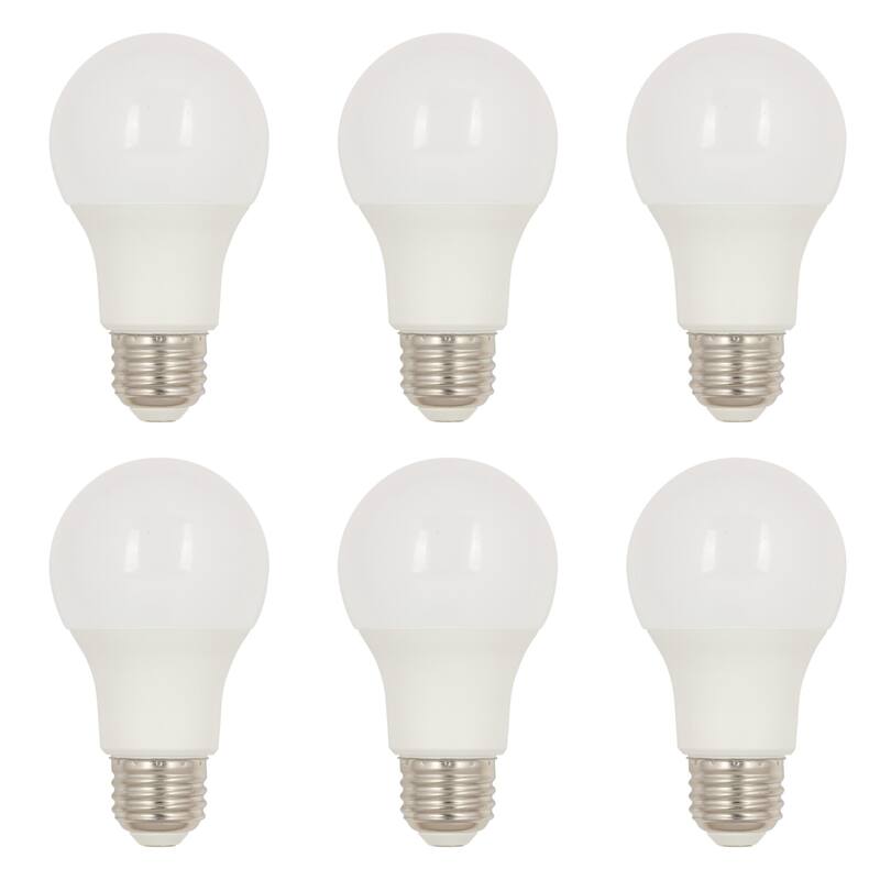 Westinghouse Lighting 10.5 Watt (75 Watt Equivalent) A19 Daylight LED Light Bulb, Medium Base, 6 Pack - White - 6-Pack