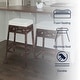 preview thumbnail 2 of 18, Bali Bohemian Woven Rattan Backless Bar Stool with Square Foam Cushion and Footrest for Kitchen Island or Home Bar