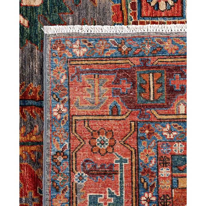 Serapi One-of-a-Kind Hand-Knotted Area Rug - Gray - 8' 2" x 9' 9"