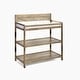 preview thumbnail 4 of 5, Wood Changing Table Washed Gray/Brown Brown