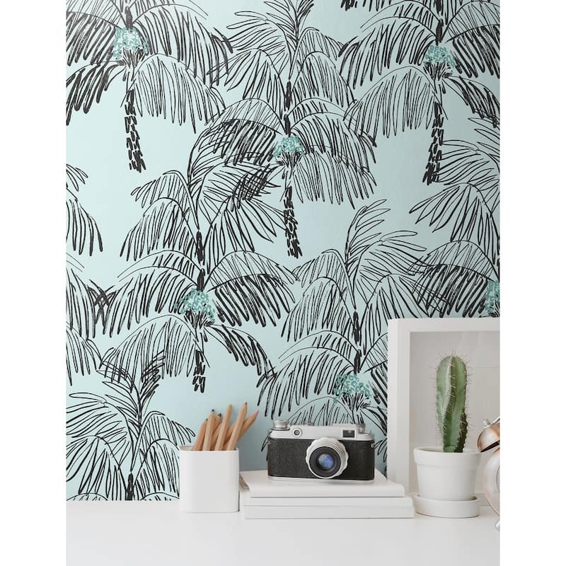 NextWall Palm Beach Peel and Stick Wallpaper