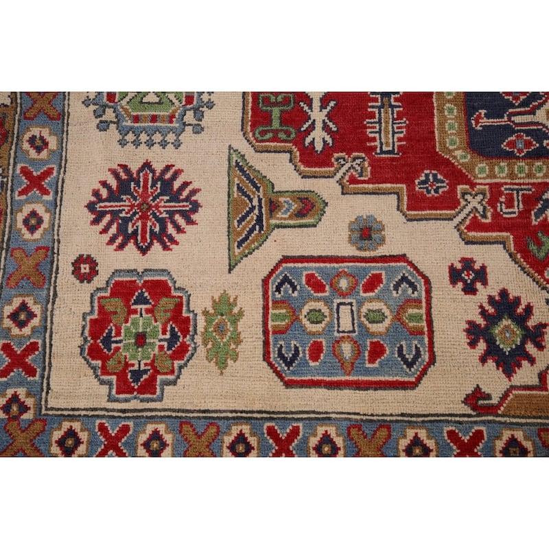 Kazak Oriental Area Rug Hand-Knotted Living Room Wool Carpet - 8'2" x 10'5"