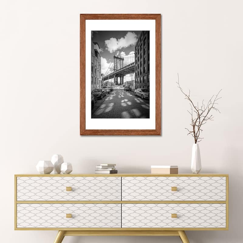 iCanvas "New York City Manhattan Bridge" by Melanie Viola PFA