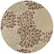 preview thumbnail 94 of 119, JONATHAN Y Marvao Modern Floral Textured Weave Indoor/Outdoor Area Rug 5' Round - Sage/Brown