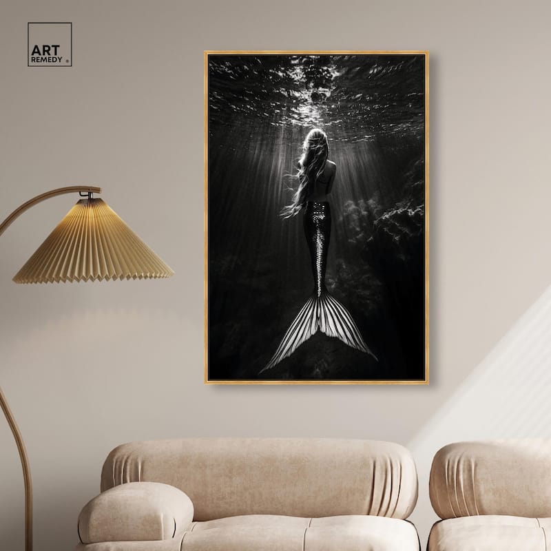 Mermaid Night Canvas by Art Remedy