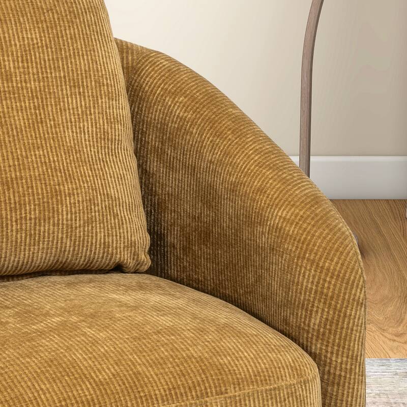 30.3"W Swivel Accent Barrel Chair and Comfy Round Accent Single Sofa Chair, 360 Degree Club Chair, Lounge Armchair for Room
