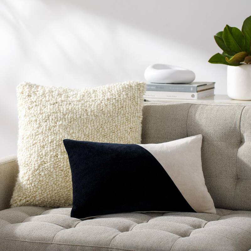 Artistic Weavers Deveron Cotton Velvet Wave Throw Pillow