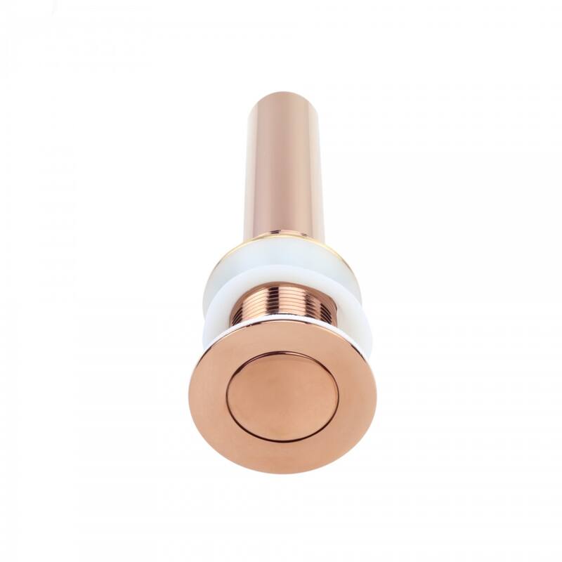 Bathroom Sink Drain 1 1/4 in. OD Rose Gold Pop Up Sink Drain with Overflow Renovators Supply