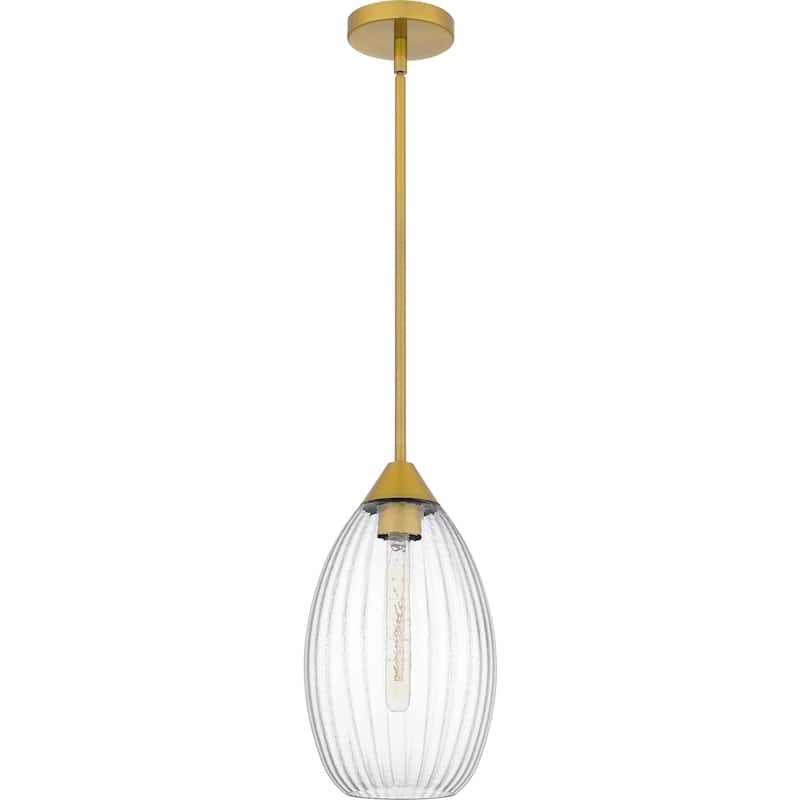 Marza 1-Light Brushed Gold Mini Pendant