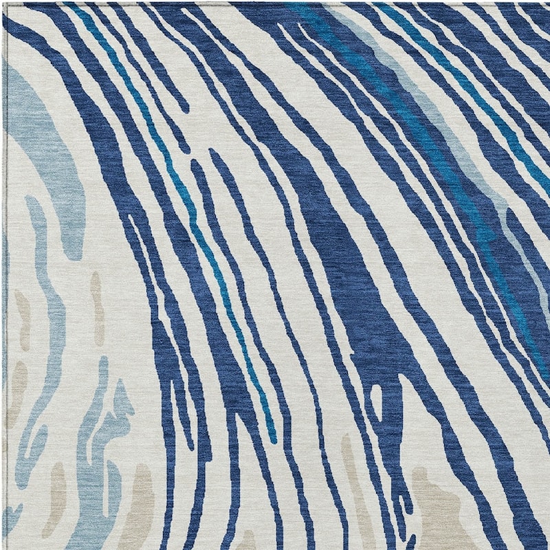 HomeRoots Abstract Transitional Rectangle Outdoor Rug