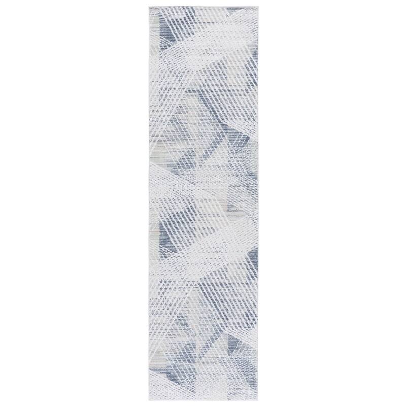 SAFAVIEH Hunter Leeann Transitional Rug - 2'2" x 8' Runner - Dark Grey/Sage/Ivory
