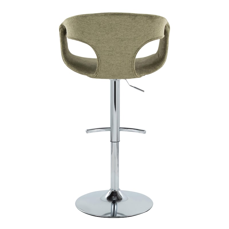 Porch & Den Saurya Adjustable Bar Stool with Rounded T Footrest (Set of 2)