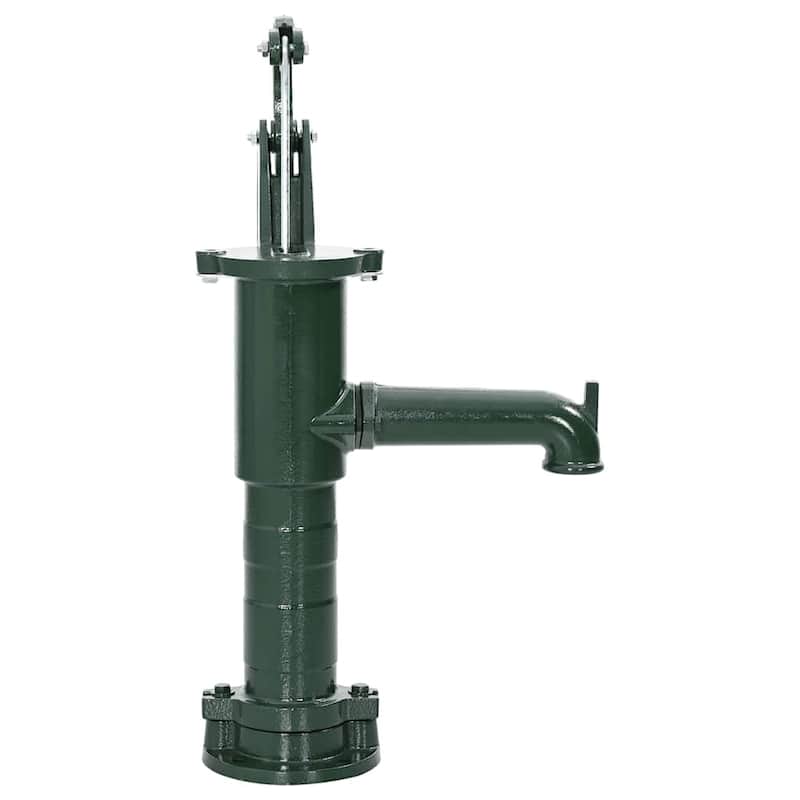 vidaXL Garden Hand Water Pump Cast Iron - 25.6" x 20.9" x 6.3"