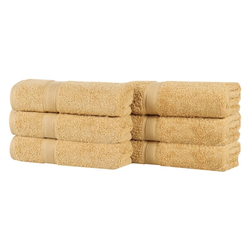 Superior Oregon Organic Cotton Solid Hand Towel, Set of 6