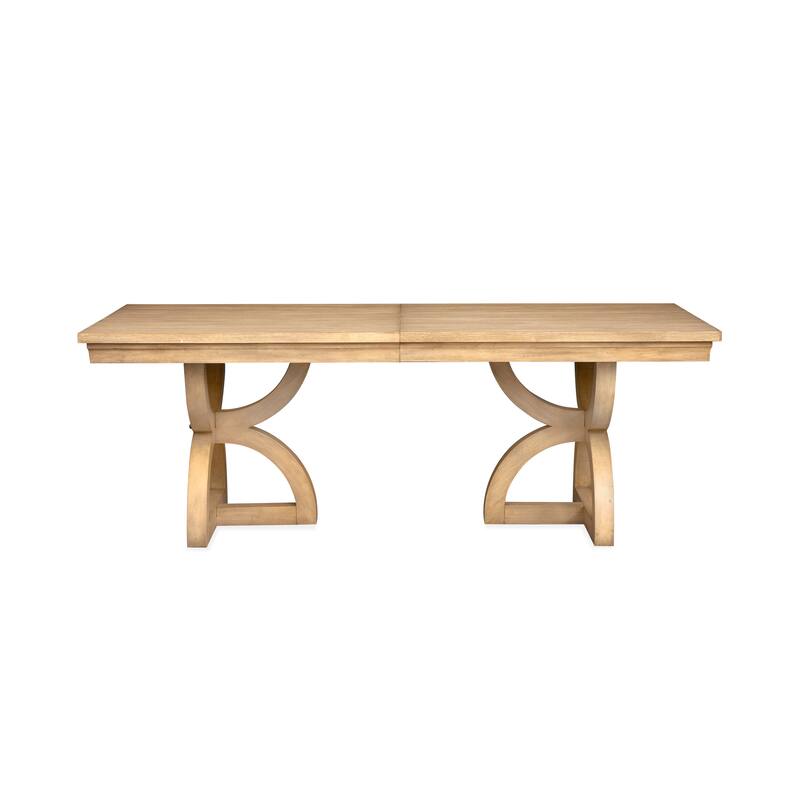 Magnussen Home Coventry Honey Maple Extendable Trestle Dining Table - 40''W x 84''D x 30''H