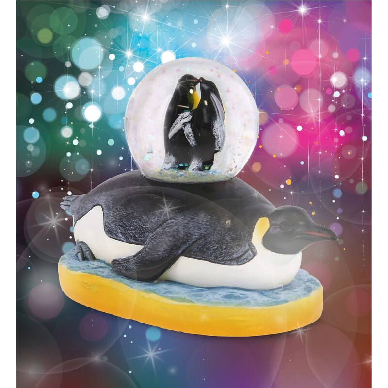 CoTa Global Penguin Snow Globe Figurine with Sparkling Glitter - 45mm - 5.2″Lx2.5″Wx3.5″H
