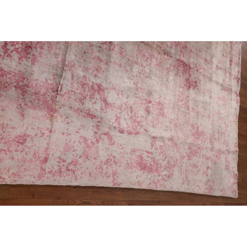 All-Over Abstract Modern Area Rug Handmade Wool Carpet - 6'6"x 9'9"