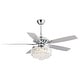 preview thumbnail 8 of 19, Modern 52-inch Wood 5-Blade Crystal LED Ceiling Fan with Remote - 52-in