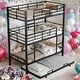 preview thumbnail 14 of 22, Metal Twin Size Triple Bunk Bed with Trundle