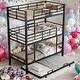 preview thumbnail 1 of 10, Triple Bunk Bed with Trundle Black