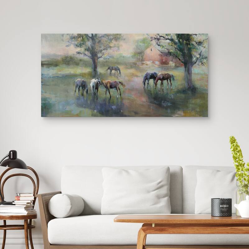 Daybreak on the Farm by Marilyn Hageman Canvas Art Print