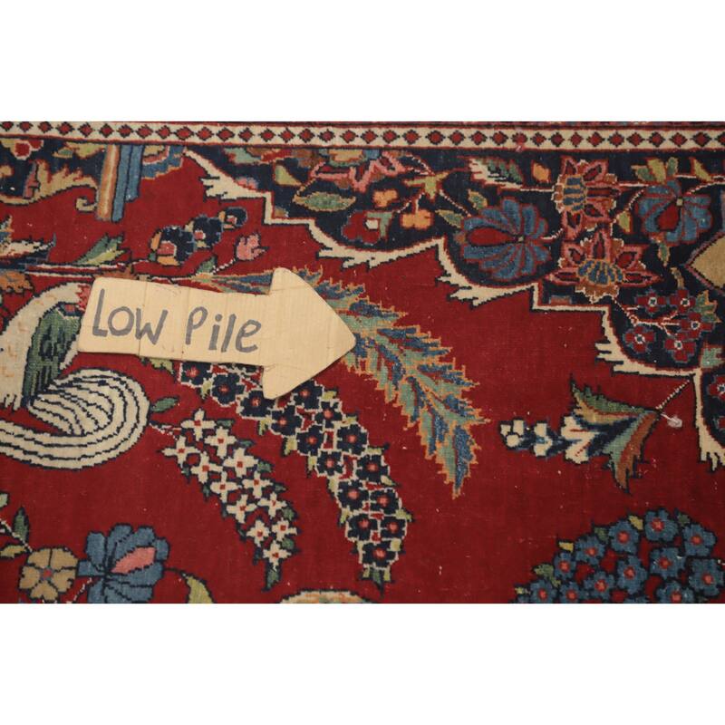 Hand Knotted Oriental 100% Wool Carpet Traditional Medallion Red Kashan Area Rug - 6' 10'' X 4' 6''