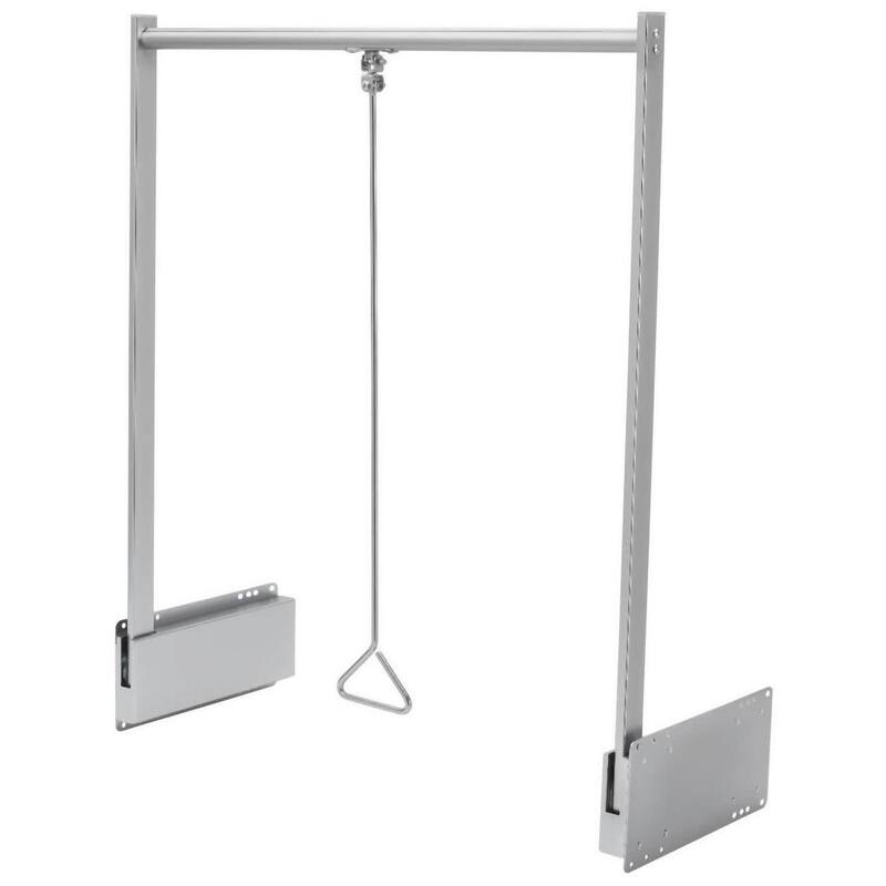 Rev-A-Shelf CPDR Series Adjustable 18 -48 Inch Pull-Down Closet Rod - Satin Chrome