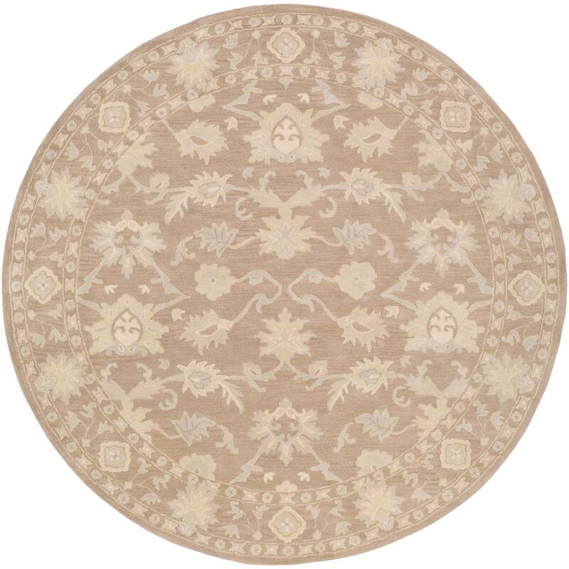 Handmade Nick Bordered Wool Area Rug