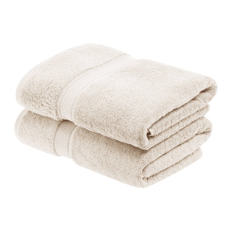 Superior Egyptian Cotton Pile Heavyweight Bath Towel Set of 2