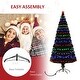 preview thumbnail 23 of 32, HOMCOM 6 ft. Prelit Artificial Christmas Tree with Stand, Colored Christmas Tree