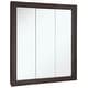 preview thumbnail 16 of 14, Design House Ventura Espresso Bathroom Medicine Cabinet Mirror