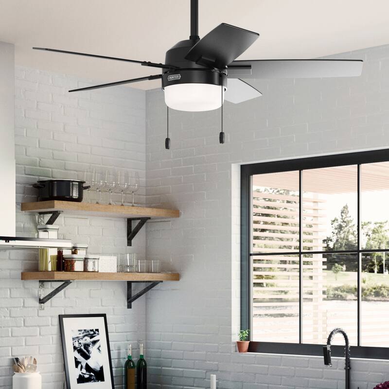 Hunter Anisten Ceiling Fan with LED Light Kit and Pull Chain - Casual Modern Contemporary - ENERGY STAR