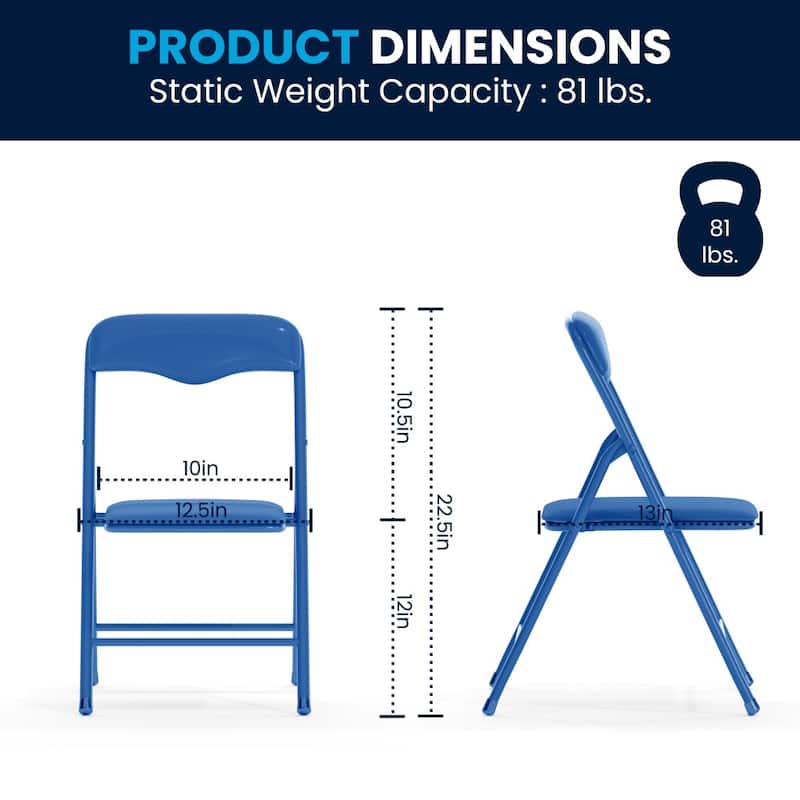 Kids 5-Piece Classroom Folding Table and Chairs Set