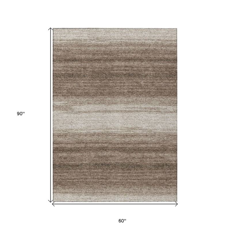 HomeRoots Abstract Transitional Rectangle Outdoor Rug