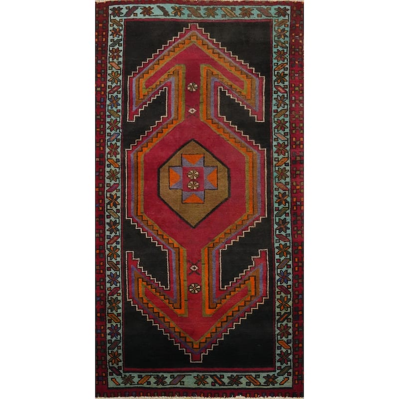 Hand Knotted Oriental 100% Wool Carpet Traditional Tribal Pink Tabriz Area Rug - 6' 0'' X 3' 2''