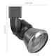 10W Integrated LED Metal Track Fixture with Cone Head, Black and Silver