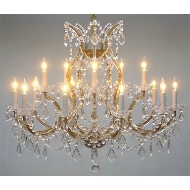 Maria Theresa Crystal Lighting Chandelier - H28” X W37"