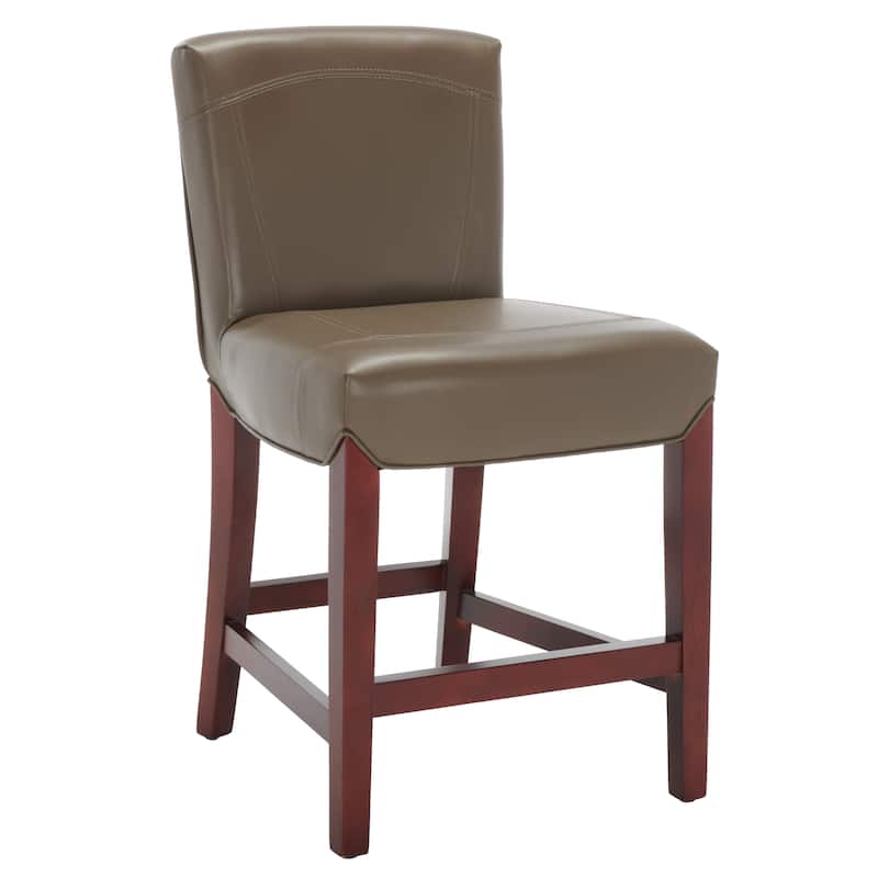 SAFAVIEH Alyson 23.8-inch Brown Counter Stool - 20.7" x 24.2" x 37" - 21Wx24Dx37H