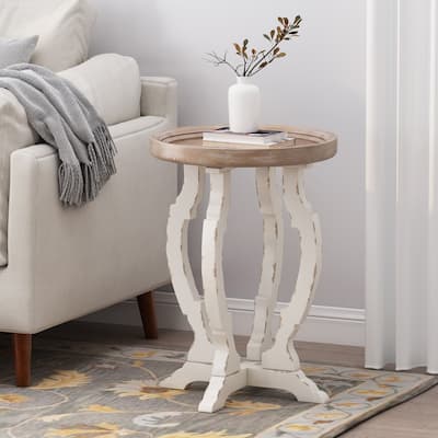 Rustic Accent Table, Elegant Side Table