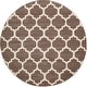 preview thumbnail 61 of 66, Contemporary Akiva Collection Area Rug 6' Round - Light Brown