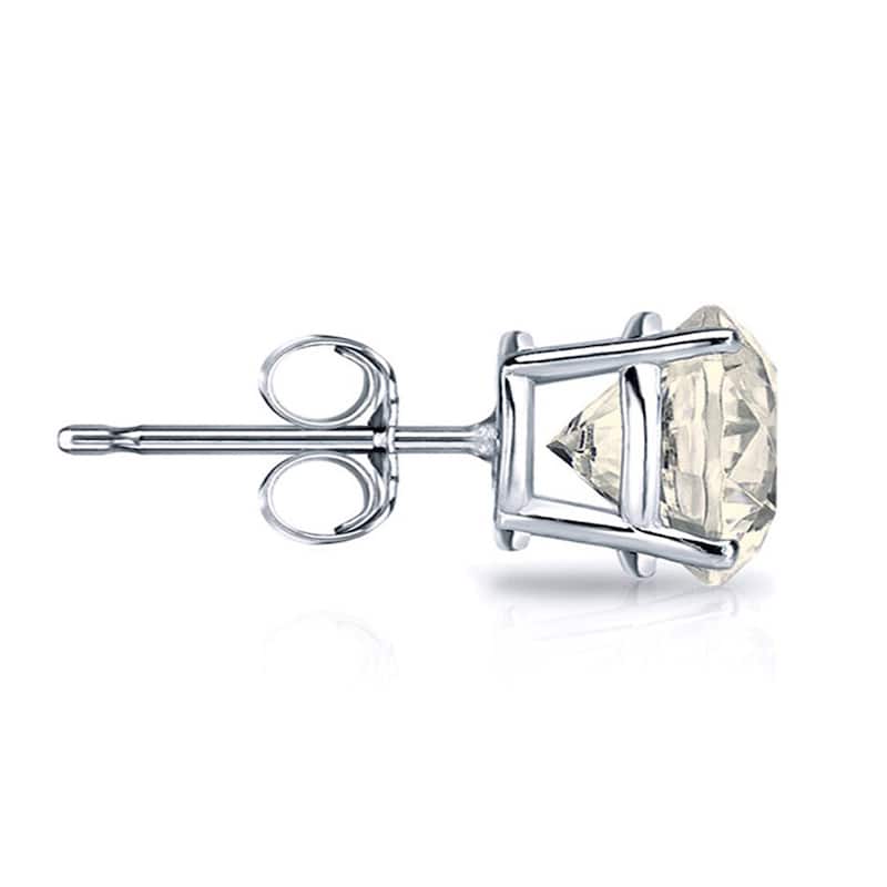 Auriya 14k Gold 3/4ctw Diamond Stud Earrings Clarity-enhanced (E-F,G-H,H-I or J-K, SI1-SI2, I1-I2, or I2-I3)