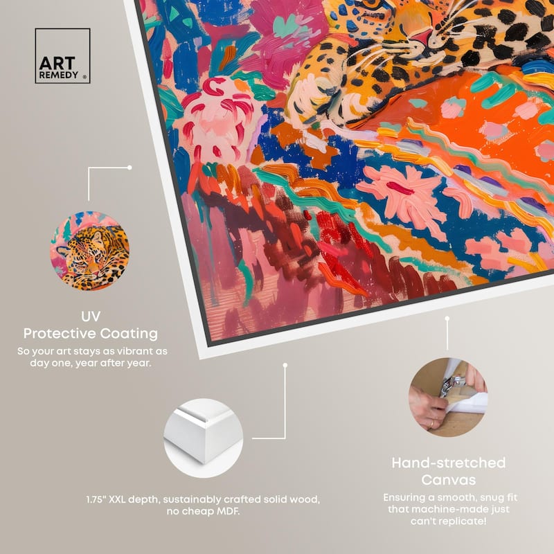 Jungle Cat in Color Canvas by Art Remedy