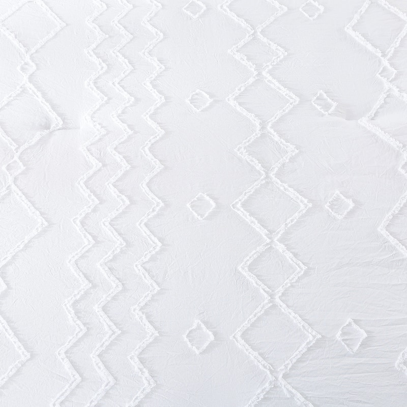 Jacquard Tufted Comforter Sets Embroidery Shabby Chic Design