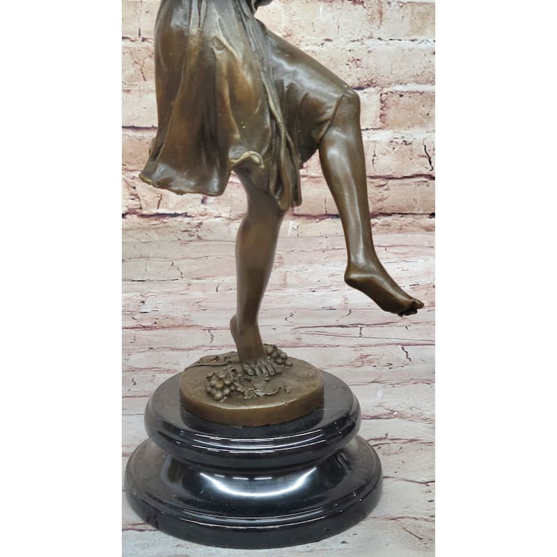 Classical Greek Dancer Girl W/ Cymbals - Dionysus Grape Vine Cult - Original Art