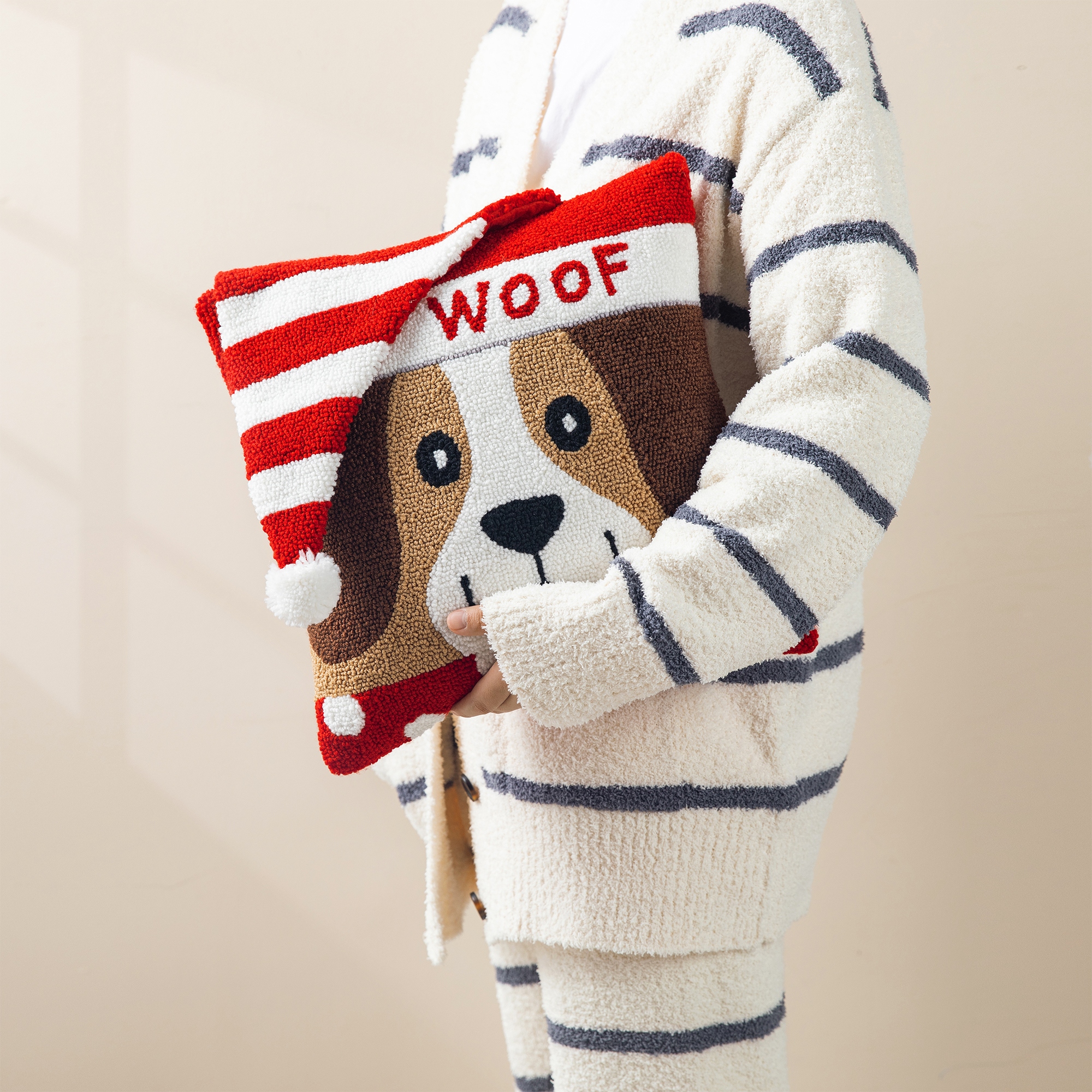 Dog christmas pillow top